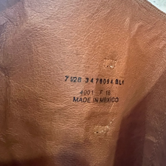 FRYE button black sued and leather boots size 7.5 - Picture 3 of 8